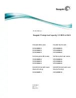 Preview for 1 page of Seagate ST4000NM0014 Product Manual