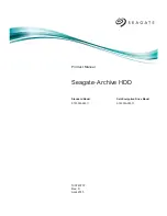 Seagate ST5000AS0001 Product Manual preview