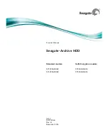 Seagate ST8000AS0002 Product Manual preview