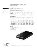 Seagate ST902504EXA101-RK - 250 GB External Hard Drive Datasheet preview