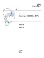 Preview for 1 page of Seagate ST9120312AS Product Manual