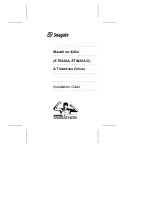 Seagate ST9420A Installation Manual preview