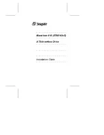 Seagate ST9816AG Installation Manual preview