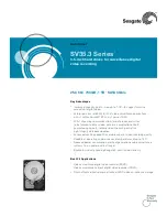 Preview for 1 page of Seagate SV35.3 Series Serial ATA ST31000340SV Datasheet