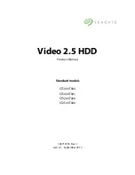 Seagate Video 2.5 HDD Product Manual preview