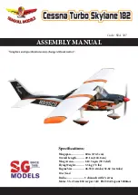 Seagull Models Cessna Turbo Skylane 182 Assembly Manual preview