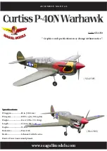 Preview for 1 page of Seagull Models CURTISS P-40N WARHAWK Assembly Manual