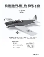 Preview for 1 page of Seagull Models Fairchild PT-19 Instruction Manual