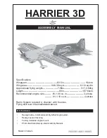 Seagull Models HARRIER 3D Assembly Manual preview