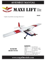 Preview for 1 page of Seagull Models MAXI LIFT 33cc Assembly Manual