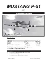 Seagull Models MUSTANG P-51 Assembly Manual предпросмотр