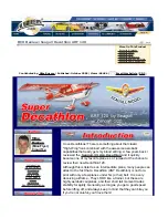 Preview for 1 page of Seagull Models Super Decathlon ARF 120 User Manual