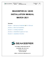 Preview for 2 page of Seakeeper 20HD Installation Manual