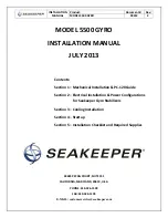 Preview for 3 page of Seakeeper 5500 GYRO Installation Manual