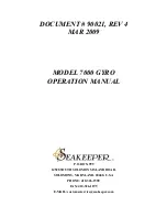 Seakeeper 7000 GYRO Operation Manual preview