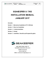 Предварительный просмотр 2 страницы Seakeeper 7HD Installation Manual