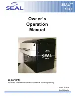 SEAL 18XE Owner'S Operation Manual preview