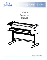 SEAL Image 410 Owner'S Operation Manual preview