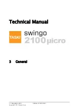 Preview for 11 page of Sealed Air Diversey Care TASKI swingo 2100 micro Technical Manual