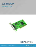 Предварительный просмотр 1 страницы SeaLevel ACB-232.LPCI User Manual