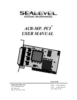 Preview for 1 page of SeaLevel ACB-MP.PCI User Manual