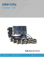 SeaLevel COMM+16.PCIe User Manual предпросмотр