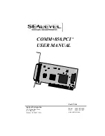 SeaLevel COMM+850.PCI 7104 User Manual preview