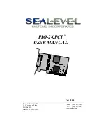 SeaLevel PIO-24.PCI 8008 User Manual preview