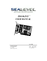 SeaLevel PIO-96.PCI User Manual предпросмотр