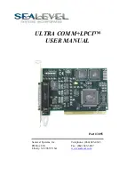 SeaLevel ULTRA COMM+I.PCI 3055 User Manual preview