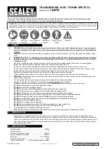 Sealey 1000TR Quick Manual preview