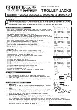 Preview for 1 page of Sealey 1250CX Instructions