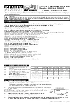 Sealey 3002HLA Instruction Manual preview