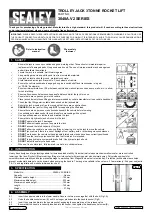 Sealey 3040A.V2 Series Quick Start Manual предпросмотр