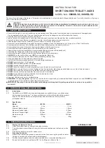 Preview for 1 page of Sealey 5000SL Instructions