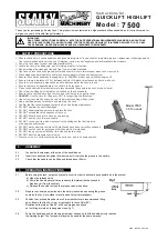 Предварительный просмотр 1 страницы Sealey 7500 Instructions