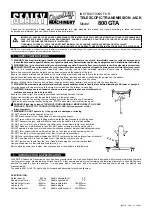 Sealey 800GTA Instructions preview