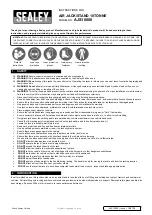 Sealey AJS10000 Instructions preview