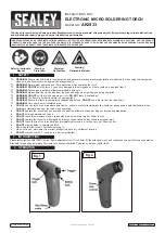 Предварительный просмотр 1 страницы Sealey AK2933 Instructions