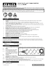 Preview for 1 page of Sealey AK395 Quick Start Manual