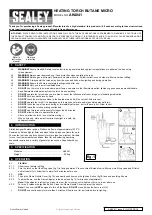 Sealey AK4041 Instructions preview