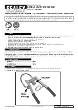 Sealey AK4403 Instructions preview