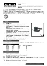 Sealey ASV100 Instructions preview