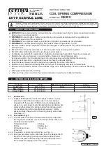 Preview for 1 page of Sealey Auto Service RE229 Instructions