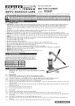 Sealey Auto Service TC967 Instructions preview