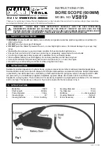 Preview for 1 page of Sealey AUTO SERVICE VS819 Instructions