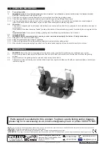 Предварительный просмотр 3 страницы Sealey BG150CX.V3 Instructions