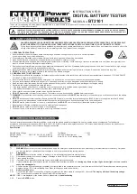 Preview for 1 page of Sealey BT2101 Instructions