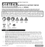 Предварительный просмотр 1 страницы Sealey BT3000 Instructions Manual