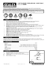 Preview for 1 page of Sealey CB20V Quick Start Manual